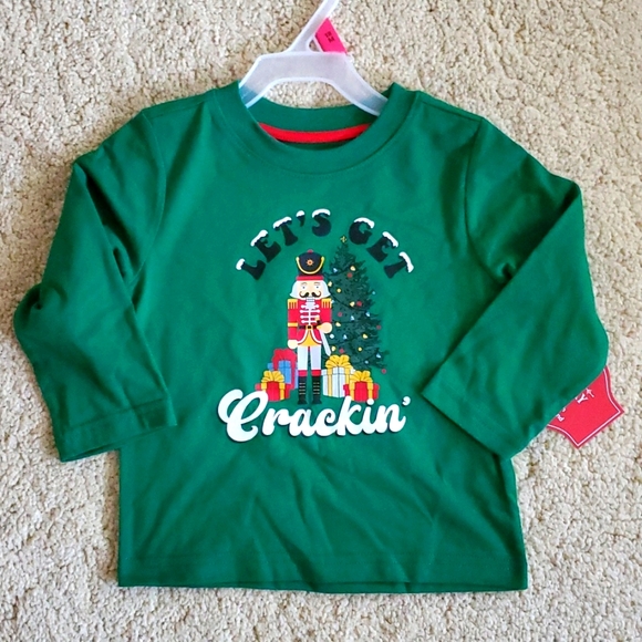 NWT: HOLIDAY TEE "LET'S GET CRACKIN" - Picture 1 of 5